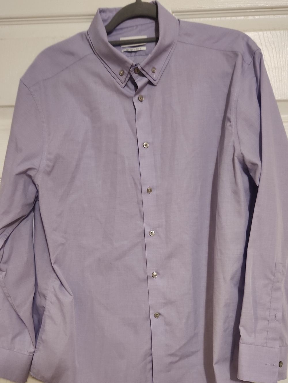 Calvin Klein Light Lavender Men's Button-Down Dress Shirt